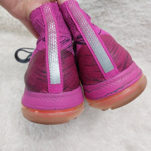 Nike Women's Zoom All Out Flyknit Wolf Grey Fire Pink 845361-004 US 9 - Picture 5 of 8